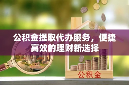 金东公积金提取代办服务，便捷高效的理财新选择