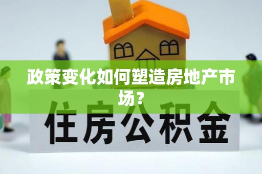 金东政策变化如何塑造房地产市场？