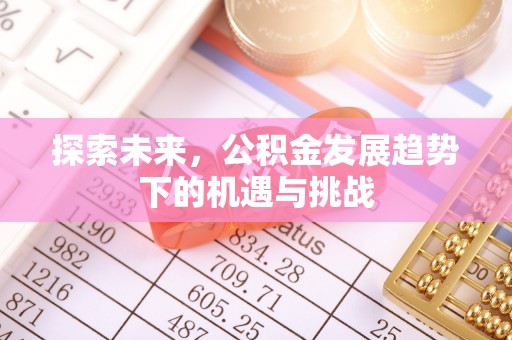 金东探索未来，公积金发展趋势下的机遇与挑战